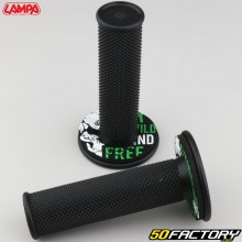 Griffe Lampa Off-Road Gripschwarze s mit schwarzen und grünen donuts