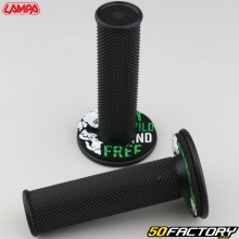 Puños Lampa Off-Road Grips negros con donas negras y verdes