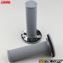 Puños Lampa Off-Road Grips grises con donuts negros y grises