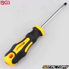 Flat screwdriver 4x80 mm BGS yellow
