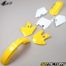 Plastiksatz Suzuki Rm xnumx, xnumx (xnumx - xnumx) UFO gelb und weiß