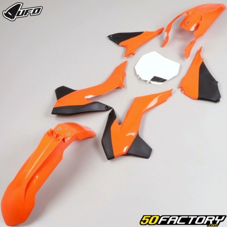 Kit plastiche KTM SX 125, 150, SX-F 250, 350 (2013 - 2015)... UFO arancione, bianco e nero