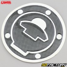 Etiqueta da porta do tanque de gás Lampa  Ducati tipo carbono