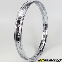 1.40x17 inch rim strapping 36 holes moped chrome