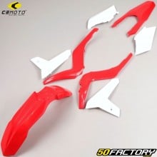 Fairing kit Gas Gas EC 125, 200, 250, 300 (2012 - 2013) CeMoto red and white