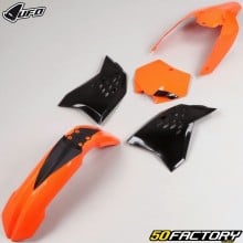 Kit plastiques KTM SX, SX-F 125, 150, 250, 450 (2007 - 2010) UFO orange et noir