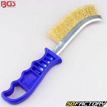 Brosse fils d'acier laitoné 260 mm BGS