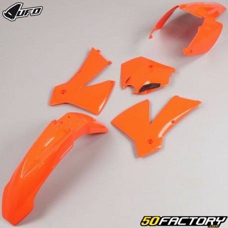 Kit carénages KTM EXC 125, 200, 250, 300... (2004), SX 125, 250 (2003 - 2004) UFO orange
