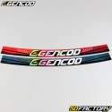 Rim stripes stickers Gencod holographic reds and grays