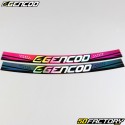 Rim stripes stickers Gencod holographic pinks and grays