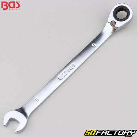 9mm BGS Reversible Ratchet Combination Wrench