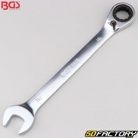 16mm BGS Reversible Ratchet Combination Wrench