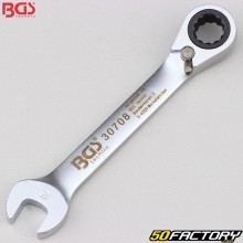 BGS Short 8 mm Reversible Ratchet Combination Wrench