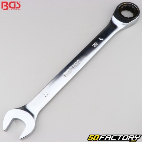 22mm BGS Combination Ratchet Spanner