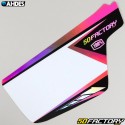 Kit grafiche adesivi Yamaha PW 50 Ahdes olografico rosa e bianco