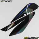 Kit déco Derbi DRD, Gilera SMT, RCR (2011 - 2017) Gencod noir et bleu holographique (écriture DRD)