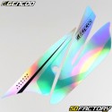 Decoration  kit Derbi DRD, Gilera SMT,  RCR (2011 - 2017) Gencod white and turquoise holographic (DRD writing)