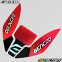 Deko-Kit Derbi Senda DRD Racing (2004 - 2010) Gencod schwarz und rot holographisch