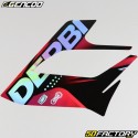 Deko-Kit Derbi Senda DRD Racing (2004 - 2010) Gencod schwarz und rot holographisch