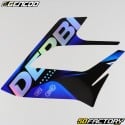 Decoration  kit Derbi Senda DRD Racing (2004 - 2010) Gencod black and blue holographic