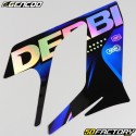 Decoration  kit Derbi Senda DRD Racing (2004 - 2010) Gencod black and blue holographic