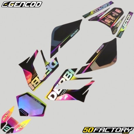 Kit déco Derbi Senda DRD Racing (2004 - 2010) Gencod Sun holographique