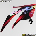 Kit grafiche adesivi Beta RR 50, motociclista, Track (2004 - 2010) Gencod olografico nero e rosso