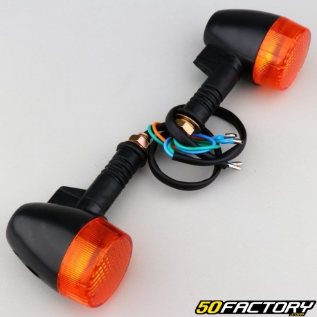 V2 Universal Adaptable Round Orange Turn Signals