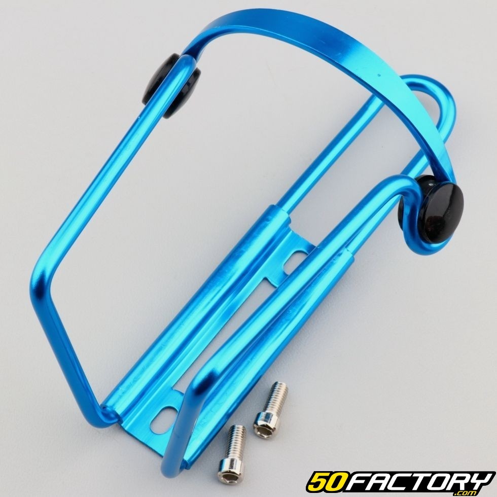 Porte-bidon alu vélo anti-vibration bleu - Pièces équipement vélo