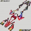 Decoration  kit Rieju  MRT 50 (since 2022), MRT 125 (from 2021) Gencod black and red holographic