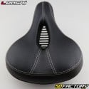 Selle vélo "VTC/ville" 250x210 mm Leoshi avec ressorts noire et blanche