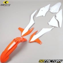 Plastics kit KTM SX, SX-F 125, 150, 250... (2019 - 2022) CeMoto orange and white