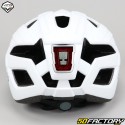 Casco de bicicleta con luz trasera integrada Vito E-Travel blanco satinado