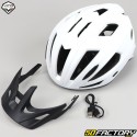 Capacete de bicicleta com luz traseira integrada Vito E-Travel branco acetinado