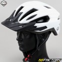 Capacete de bicicleta com luz traseira integrada Vito E-Travel branco acetinado