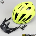 Capacete de bicicleta com luz traseira integrada Vito E-Travel amarelo fosco fluorescente