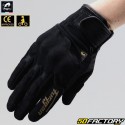 Guantes de mujer Furygan Jet Motocicleta Lady D3O CE homologada negra y dorada