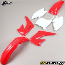 Kit de carenados Honda CR XNUMX, XNUMX R (XNUMX - XNUMX) UFO rojo y blanco