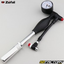 Fork and shock pump with pressure gauge Zéfal Z Shock