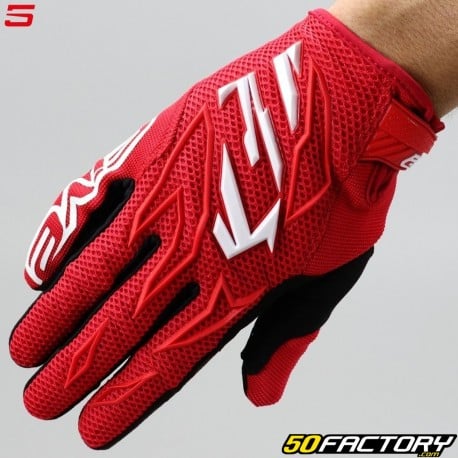 Gants cross Five MXF3 rouges