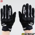 Gants street femme Five Globe Evo homologués CE noirs et blancs