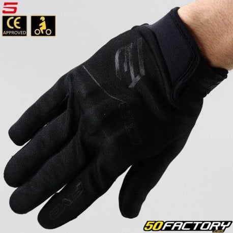 Guantes de calle Five Motocicleta Globe Evo CE homologada negra