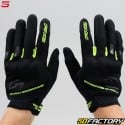 Guantes de calle Five RS3 Evo Airflow CE aprobado negro y amarillo fluorescente