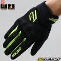 Street gloves Five Globe Evo CE approved black and fluo yellow