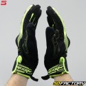 Guantes de calle Five RS3 CE aprobado negro y amarillo fluorescente