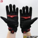 Guantes de calle Five RS-C CE aprobado negro y rojo