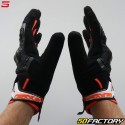 Street gloves Five RS-C CE approved black, white and fluorescent orange