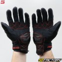 Guantes de calle Five RS2 CE aprobado negro y rojo