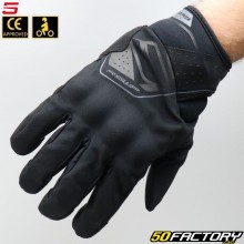 Straßenhandschuhe Five RS WP CE-zugelassenes Motorrad schwarz