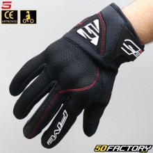 Guantes de calle Five  TFX Motocicleta homologada Air CE negra